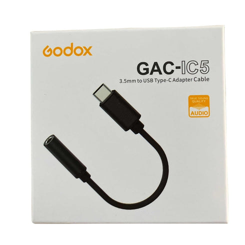 GODOX GAC-IC5 3.5mm to USB Type-C Adapter Cable Compatible with Type-C Android Smartphone, iPad Pro, MacBook......