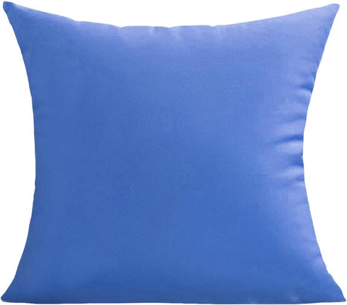Outdoor Waterproof Throw Pillow Covers 16X16 Set of 2 Decorative Cobalt.Blue Patio Furniture Cushion Cases Outside Decor for Couch Garden Bench Po...