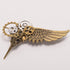 GRACEART Steampunk Plague Bird Wings Gears Brooch...