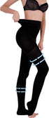AMZAM® Medical Compression Pantyhose for Women Men, 15-20 mmHg Graduated Compression Tights, Opaque Toeless Compression Stockings Waist High Suppo...