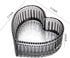 Glass Heart-shaped Candy Bowl Snack Bowl Dessert Bowl Fruit Bowl Ring Holder Dish Wedding Party Decor-Gray-5 OZ...