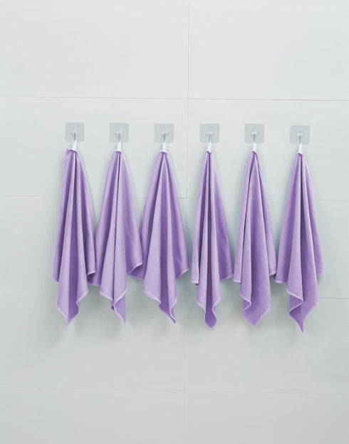 6 Pack Microfiber Glass Cleaning Cloth, 16 Inch X 16 Inch, Lint Free Quickly Clean Window, Glasses, Windshields, Mirrors, and Stainless Steel, Pur...