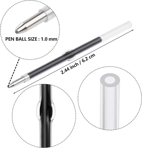 20Pcs White Beadable Pens Plastic Bead Ballpoint Pens Bulk with 50Pcs Black Ink Cute Cool Diy Pens for Journaling Women Teacher Graduation Christm...