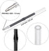 20Pcs White Beadable Pens Plastic Bead Ballpoint Pens Bulk with 50Pcs Black Ink Cute Cool Diy Pens for Journaling Women Teacher Graduation Christm...