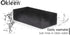 Big Sponge. Made in Europe. 6 Pack, Black. 8.9x4.3x2.4 Inch Extra Large Odorless Commercial Sponge for All Purpose Cleaning...