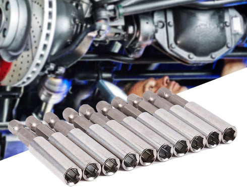 1/4” Magnetic Extension Socket Drill Bit Holder, 10Pcs Carbon Steel Screwdriver Bit Holder Magnetic Screwdriver Extension Socket Drill Bit Holder ...