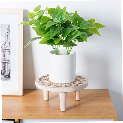 Small Wooden Flower Stand Wooden Stand Wood Base Crystal Ball Holder Vase Display Stands Bonsai Stand Wooden Stool Display Stand Home Ornament Pla...