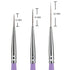 Beaute Galleria 3 Pieces Nail Art Long Striper Brush Set (12mm, 16mm, 22mm) for Thin Long Fine Line, Detailer, Striping, Color Block, One Stroke...