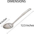 HIC Kitchen Solid Serving Spoon with Long Handle, 18/8 Stainless Steel, 12.5-Inch...