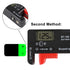 2 Pack Battery Tester?Digital LCD Universal Battery Tester (Model: Bt - 168 PRO), Portable Battery Checker Battery Tester for AA AAA C D 9V 3.7V 1...