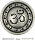 Bezelry 12 Pieces OM Buttons Metal Shank Buttons. 22mm (7/8 inch) (Antique Silver)...