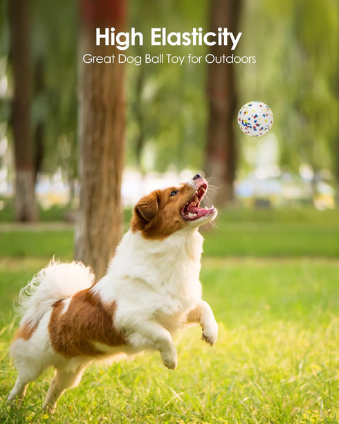 2PCS 3.15" Dog Balls for Aggressive Chewers, Indestructible Dog Ball, Puppy Chew Toys for Teething, Dog Chew Toy, Tough Dog Toys for Large Medium ...