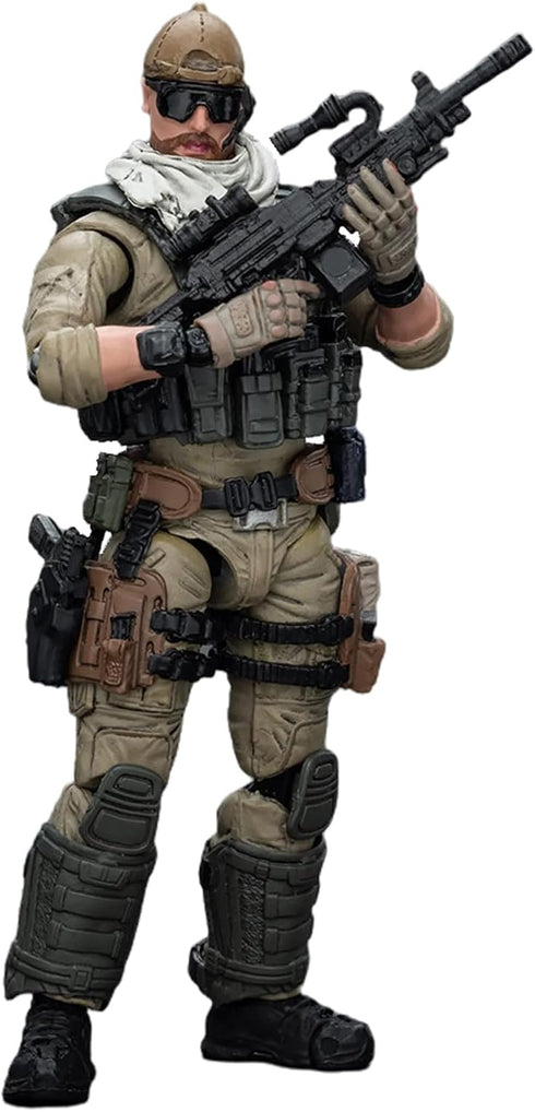 Pipigirl Joytoy 1/18 Soldier Action Figures, U.S.Army Delta Assault Squad Support Gunner, Collectible Military Model Toy, Anime Model, 4.2 inch Mo...