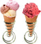 Stainless steel Pizza Cone Holder Stand Ice Cream Cone Holder (2 pcs)...