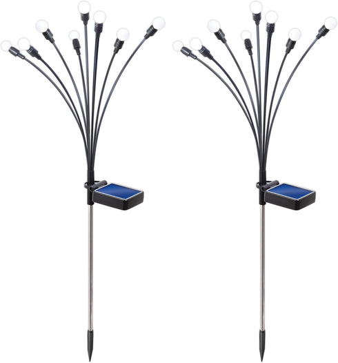 Sensor Brite Solar Garden Lights, Adjustable Firefly Lights with 10-Hour Illumination, Auto ON/Off Outdoor Garden Lights, Easy Install LED Light P...