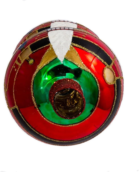 Kurt Adler Glass Nutcracker Treetop, 13-Inch...