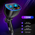 Car Charger Cigarette Lighter Splitter Adapter,120W QC3.0 Dual USB Car Charger with LED Voltmeter 12/24V Sockets Splitter Cigarette Lighter USB Ch...