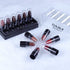 evpct 12Pcs Capsule Pills Lipstick Mini Matte Lipstick Sets for Women labiales mate 24 horas originales Dark Brown Red Nude Small Candy Lipstick S...