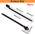 Umbrella Wing Nylon Push Mount Zip Ties 50Pcs, Heavy Duty Black Wire Zips Tie Mounts, Self Locking Push Mount Cable Zip Tie for Engine Bay Wire Ha...