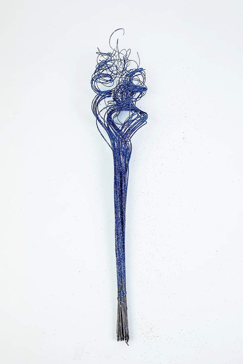 Ting Ting Blue Sparkle Glitter Branches Vase Filler Wedding Christmas Holiday & Home Decoration 26" Long (1 Bunch)...