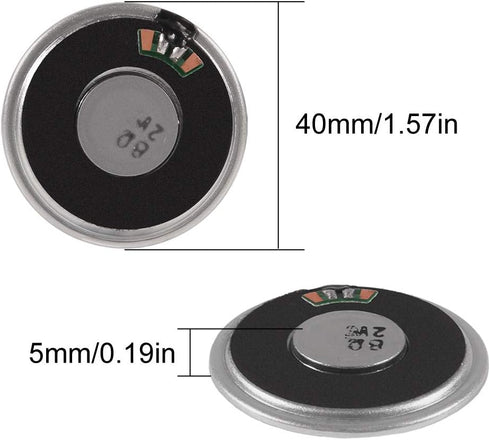 3PCS Mini MP3 Player Audio Module with 5PCS Metal Shell Round Internal Magnet Speaker 2W 8Ohm MP3 Voice Decode Board TF Card U Disk IO/Serial Port...