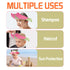 Baby Shower Cap Bathing Protection Silicone Adjustable Foldable Hair Washing Hat Shampoo Cap for Baby Toddler Kid Portable (Pink)...