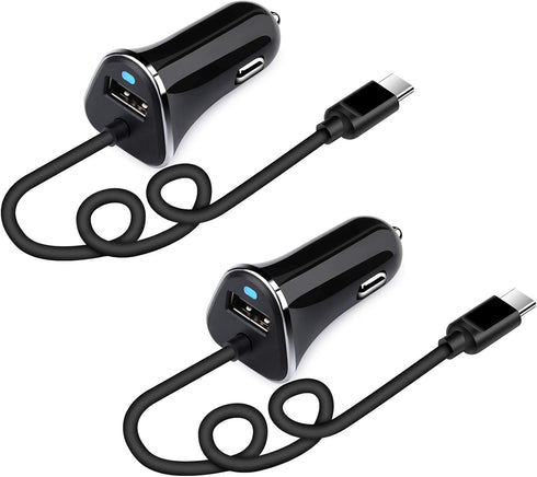 3.4A USB C Car Charger Fast Charging Adapter for Samsung Galaxy S23 S22 S21 Ultra S20 FE Note 20 S10E S10 S9 S8 A54 A14 A53 A13 A23 A20 A21 A50 A5...