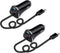 3.4A USB C Car Charger Fast Charging Adapter for Samsung Galaxy S23 S22 S21 Ultra S20 FE Note 20 S10E S10 S9 S8 A54 A14 A53 A13 A23 A20 A21 A50 A5...