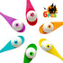 Easter Egg and Spoon Race Game 6 Players, Halloween Eyeball and Spoon Relay Race Games for Kids & Adults, Wooden Spoon Game Egg Game for Party Car...