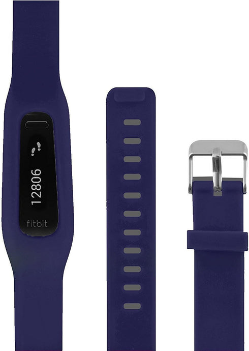 Buckle Bracelet for Fitbit One, Replacement Silicone Band with Chrome Watch Clasp and Fastener Buckle for Fitbit One...