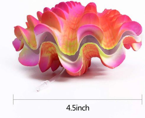Aquarium Ornament Veny's Tropical Clam Live-Action Aerating (Peach Pink)...