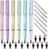 18 Pcs Portable Erasable Inkless Pencil Set(6 Pcs Everlasting Pencils with Eraser+12 Pcs Replaceable Nibs) for Writing and Art Sketch...