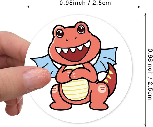 Incentive Stickers Dinosaur Stickers Adorable Dinosaurs Cute Dinosaur Stickers for Kids Waterproof Laptop Stickers Pack Classroom Prizes Teacher R...