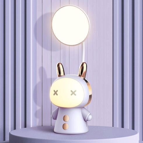 Cartoon Led Desk Lamp Learning Folding Rechargeable Eye Protection Student Children Fun Cute Reading Night Light Bedside Gradient...