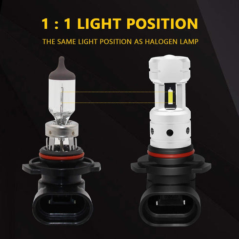 PHINLION 3800 Lumens 9006 LED Fog Light Bulbs 12V Super Bright CSP HB4 LED Bulb Replacement for Cars Trucks, 6000K Xenon White...