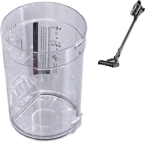 Dust Bin Container for Proscenic P10 P11 P10PRO Handheld Vacuum Cleaner, Replacement Dust Cup Vacuum Cleaner Parts Accessories for Proscenic, & Wa...