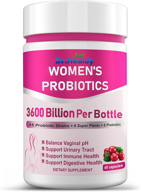 Vaginal Probiotics for Women, 120 Billion CFU Per Serving for Digestive, Vaginal, Immune and Urinary Tract Health, 15 Strains-60 ct, Gifts for Wom...