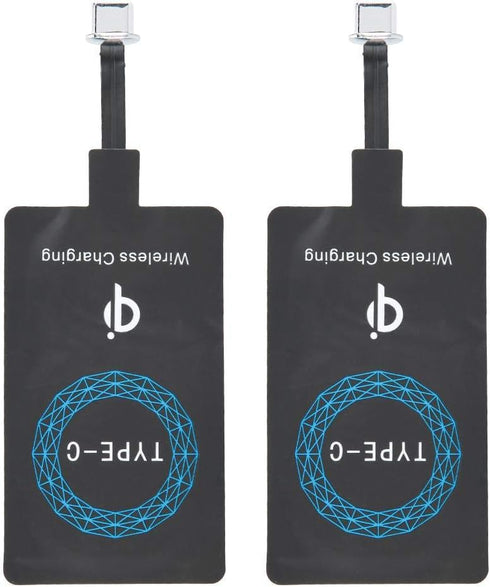 2 PCS Qi Wireless Charger Type-C Charging Receiver for Mobile Phone......