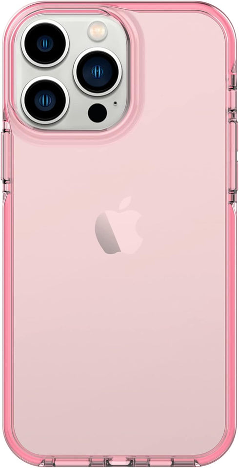 ArtsEvo Shockproof Clear Design for iPhone 13 Pro Max Case, Certified 6.6ft Drop Protection, Raised Edges Protect Camera and Screen, Pink...