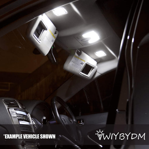 White LED Interior Lights Kit for Hummer H3 2006 2007 2008 2009 2010 Dome Footwell Vanity Mirror Trunk Cargo License Plate Lights Interior LED Lig...
