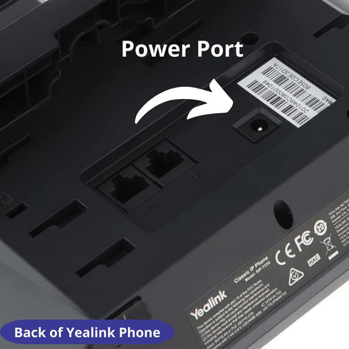 Yealink Power Supply PS5V600US 5V 0.6A - Yealink SIP Phones- T40G, T23G, T21, T21P, T30, T31, T33, T21P-E2, T19, T19P, T19P-E2, W52P, W52H Bundle ...