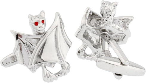 Bat Halloween Vampire Pair Cufflinks in a Presentation Gift Box & Polishing Cloth...
