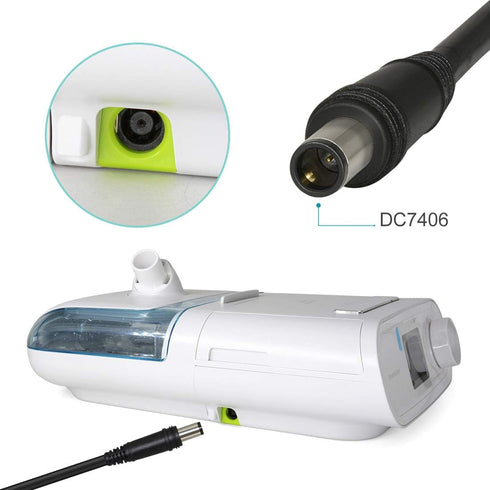 TalentCell DC 12V Power Cord, 5.5 x 2.1mm Male to DC7406 Male Plug Power Supply Cable...