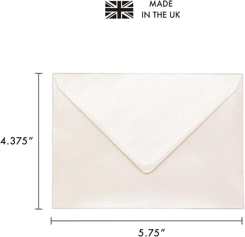 Pukka Pad, Carpe Diem Gummed Envelopes for Greeting Cards and Invitations - Pack of 25 Fresh White Envelopes - A2, 4.38 x 5.75 in...