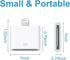Lightning to 30-pin Adapter,iPhone 8-Pin Male to 30-Pin Female Adapter Charging Sync Converter Connector Compatible iPhone 13/13P/12/11/X/8/7/6P/5...