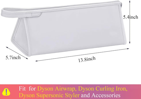 Leather Travel Case Travel Case Compatible with Dyson Airwrap Styler, Portable Waterproof Dyson Airwrap Travel Case, Airwrap Organizer Bag for Sha...