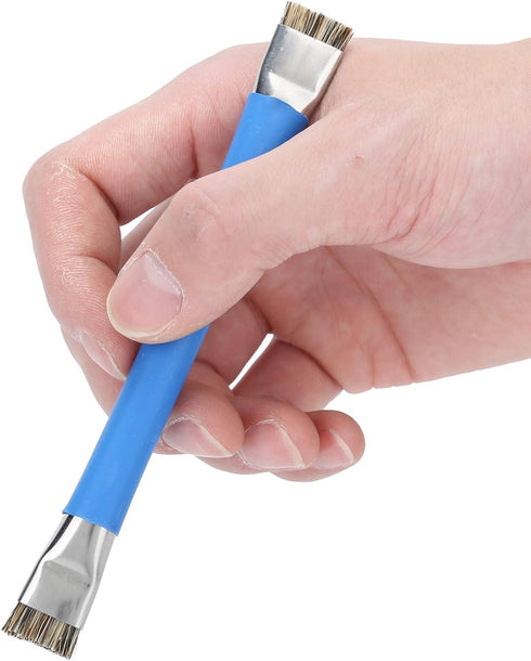 Antistatic Brush, 2PCS Motherboard Hard Cleaning Tools Ergonomic Double Head Brush for Cleaning Computer, Mobile Phone......