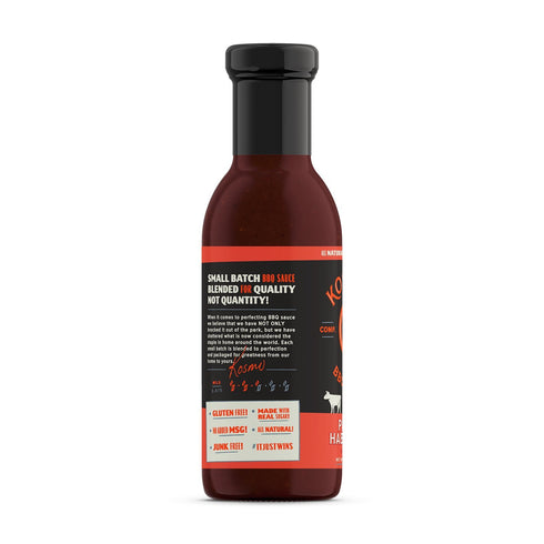 Kosmos Q Peach Habanero BBQ Sauce - 15.5 Oz Bottle for BBQ & Marinades w/ Sweet and Spicy Flavor - Thick Barbecue Sauce for Tender & Juicy Meat (P...