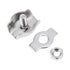20pcs M3 Single Bolt Wire Rope Clips, PNXKTXO 304 Stainless Steel Simplex Cable Clamps for 2-2.5MM Diameter Wire Cable Saddle Fastener...