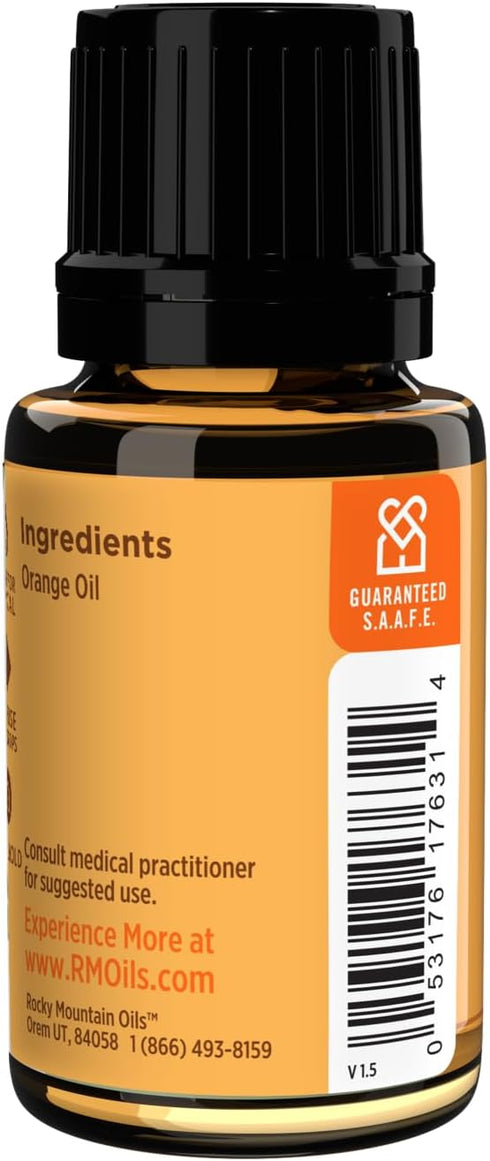 Rocky Mountain Oils Orange Essential Oil - 100% Pure and Natural Aromatherapy Essential Oils for Diffusers, Topical, and Home - 15ml...